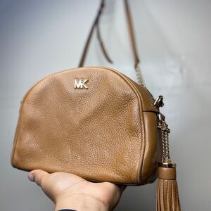 Michael Kors Tan Leather Crossbody Bag